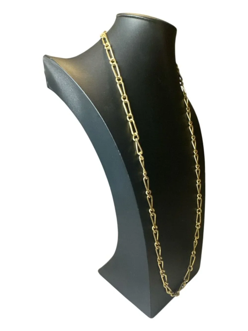 Gold-Tone Paperclip Chain Necklace 32 Inches Long